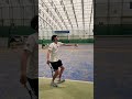 200km/hサーブをインカレテニスコーチにリクエスト #shorts
