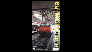 Letzte Sekunde! 🏃💨 Zugabfahrt am Bahnhof Luzern | #shorts