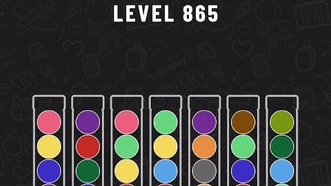 Ball Sort Puzzle Level 865 #ballsortpuzzle #ballsortpuzzlegameplay #puzzlegame #mobile games