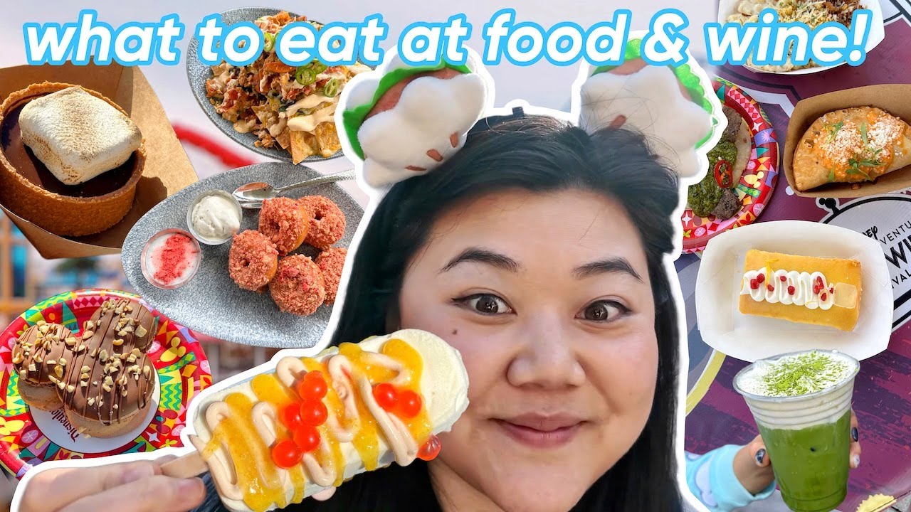 what to eat at disney food & wine! disney california adventure food tour 2024 😋