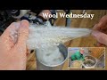 Wool Wednesday: Washing CA Red wool, wool mill processing and a wee knitting update