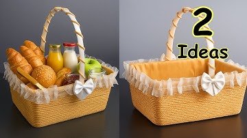 Easy PICNIC Basket Tutorial for Beginners // DIY Storage Box !