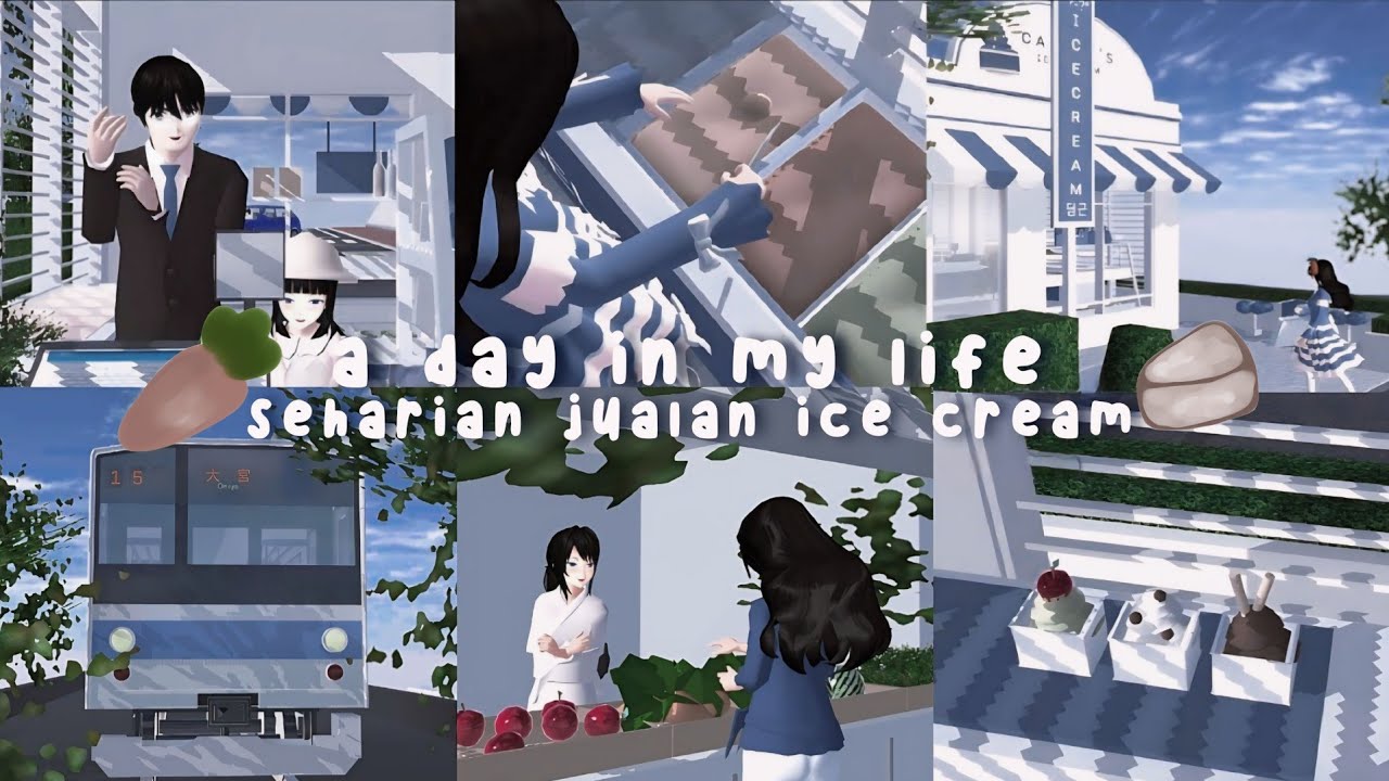 𐚈┊A Day In My Life ..「 kerja di toko ice cream 」✽ ┊ sss ₍՞っ ̫.՞₎