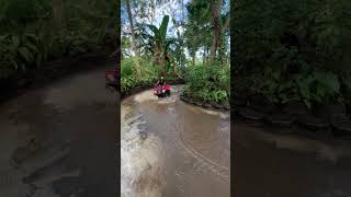 ATV Flips, Rider Thrown Into Muddy Water