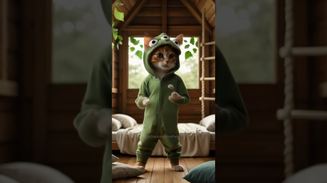 cat dancing to music meme 😹🎶🔥 
