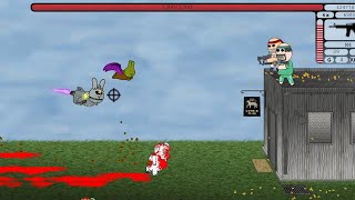 Bunny Invasion 2 Flash Game Playthrough - All Medals screenshot 5