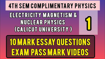 4th sem #complimentary #physics |#calicutuniversity exam special videos