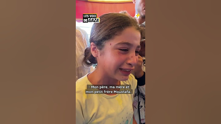 Gaza : une fillette pleure sa famille tuée par Israël
