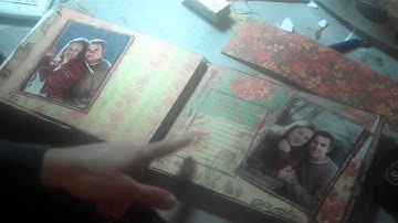 Part 4 of my engagement scrapbooking mini album