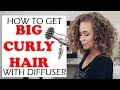 STYLING MY HAIR LIKE I DID IN THE 80'S | DIFFERENT DIFFUSER TECHNIQUES