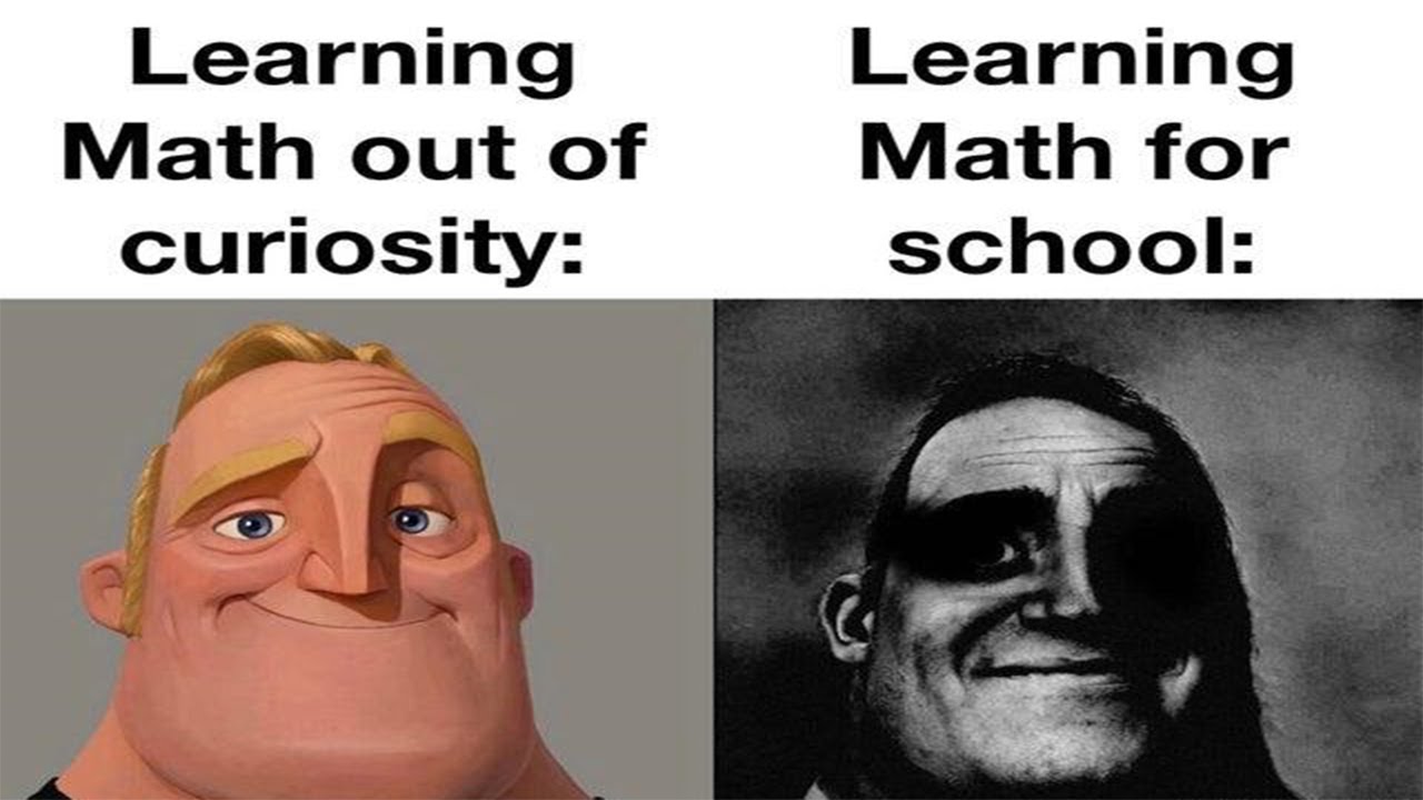 math memes, Traumatized Mr. Incredible / People Who Don't Know vs. People  Who Know