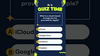 What is a cloud based storage service provided by Apple? #iCloud #CloudStorage #AppleServices #quiz