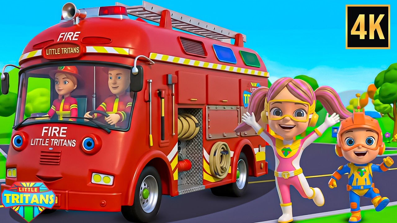 Wheels on the Fire Truck | Nursery Rhymes and Baby Songs