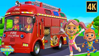 wheels fire truck nursery rhymes baby songs