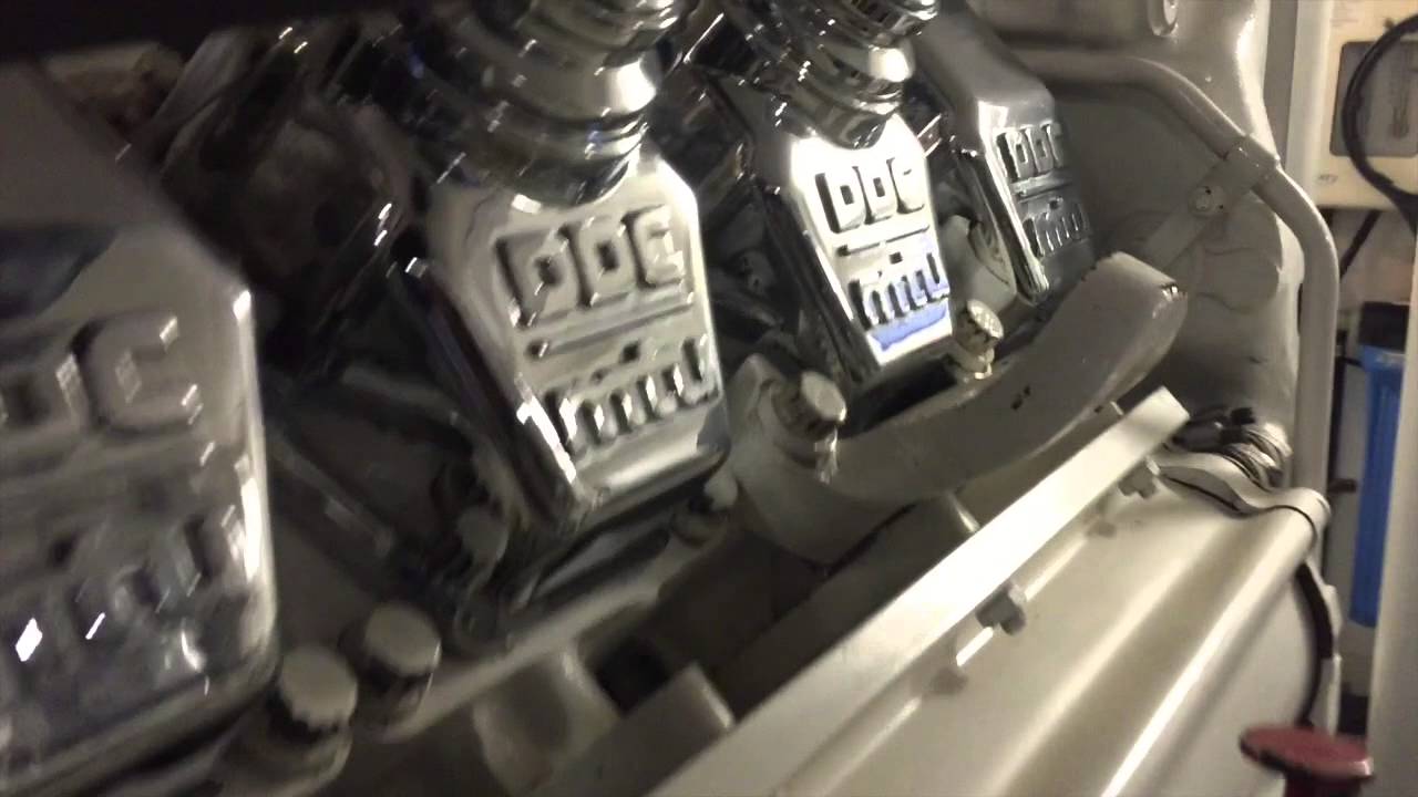 2003 Viking 65 Sport Fisher Power Yacht Engine Room Video Walkthrough