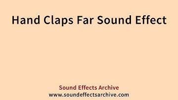 Hand Claps Far Sound Effect - Royalty Free
