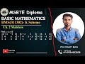 MSBTE BMS (M1) Matrices problem