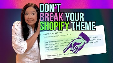 SHOPIFY TUTORIAL - How To Update Your Shopify Store Website Theme: Backup, Apps, and Theme Edits