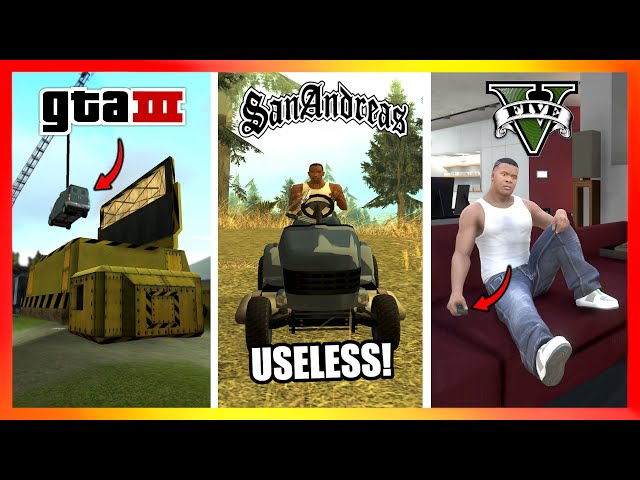 Most USELESS THING in Every GTA Game! (GTA 3 → GTA 5) class=