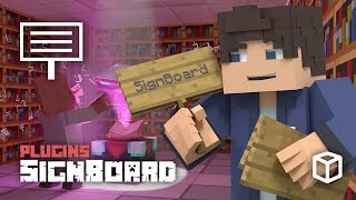 How to Install and Use the SignBoard Minecraft Plugin
