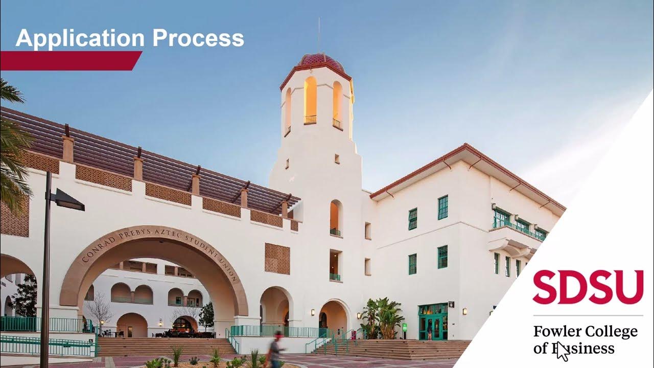 SDSU Fowler College of Business How To Apply Graduate Business
