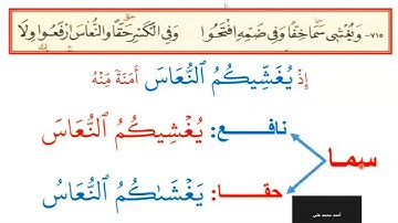 شرح فرش متن الشاطبية - فرش سورة الأنفال 1 من بيت رقم 714-718 إعداد د.صبري . تقديم :أشرف حسني