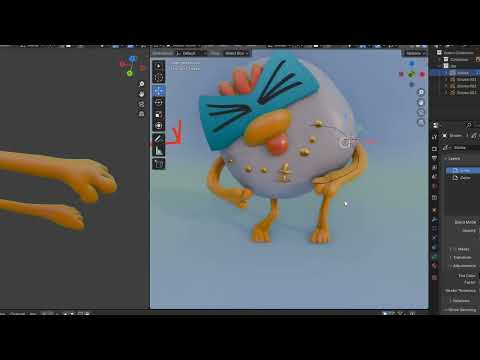 Blender 4.3 - ClayPencil - Posing Arms and Legs