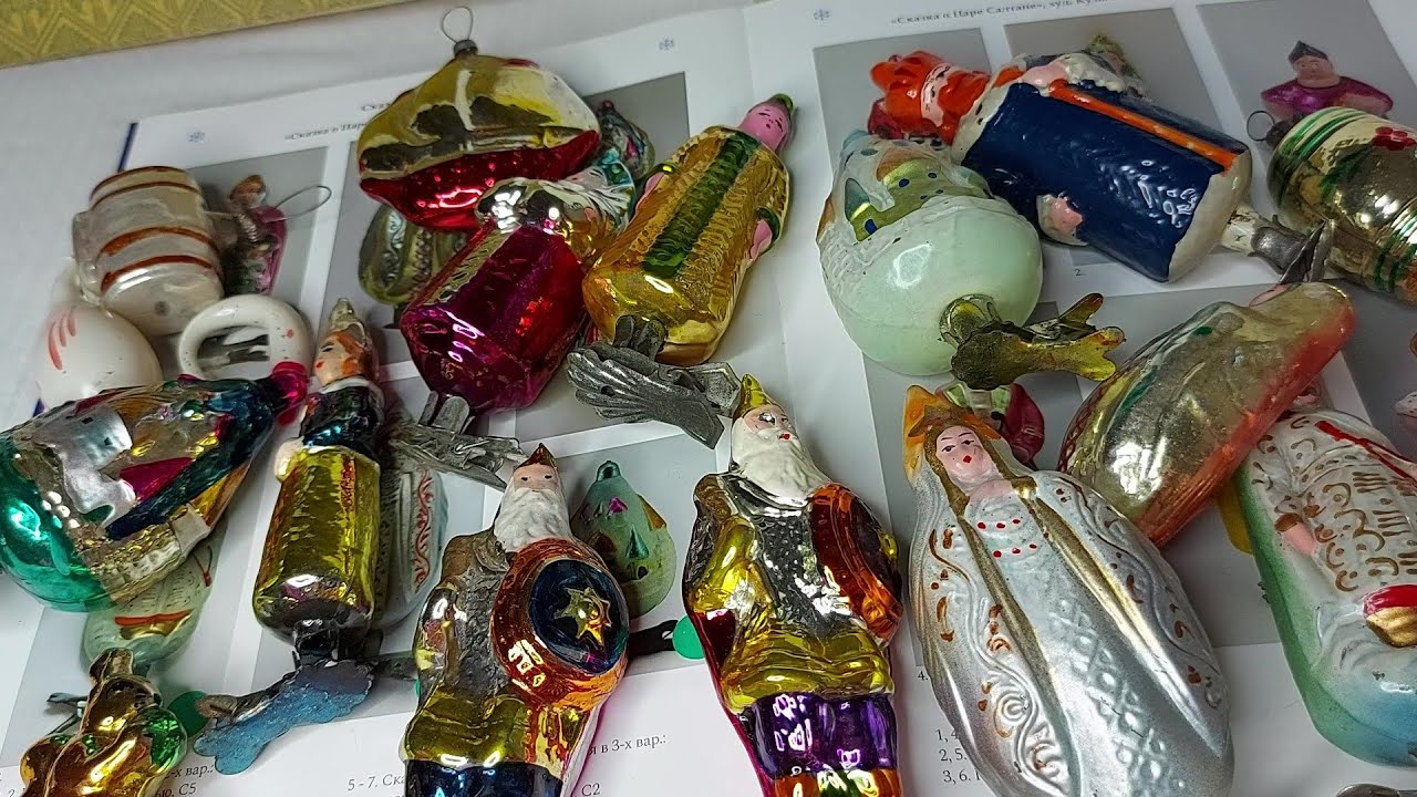 Винтажные елочные игрушки 