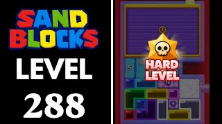 Sand Blocks: Drop Puzzle Level 288 Walkthrough