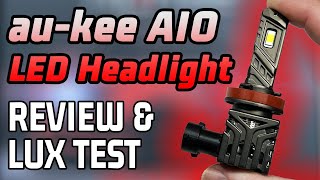 Cheap Halogen Replacement LED - au-kee All-In-One Headlight Upgrade Review and Lux Test by Car Light Reviews 4,674 views 1 year ago 8 minutes, 26 seconds