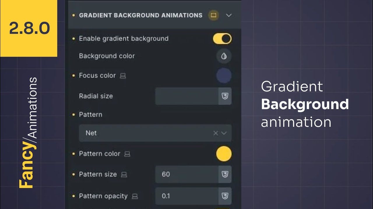 Gradient Background Animation - Bricks Builder - Fancy Animations 2.8.0 ...