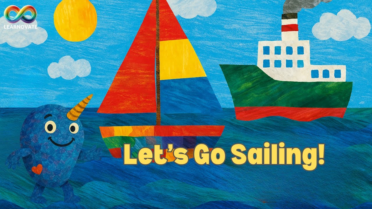 🛶 Let’s Go Sailing! | Kids Story Time | Inspired by Eric Carle’s Style