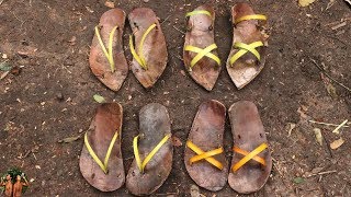 Making The Most Beautiful Shoes From Palm Tree By Ancient Skills