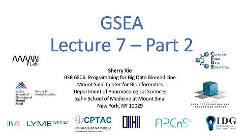 BSR 6806: Lecture 7 - Part 2 - Introduction to GSEA - Sherry Xie - ISMMS - Spring 2023