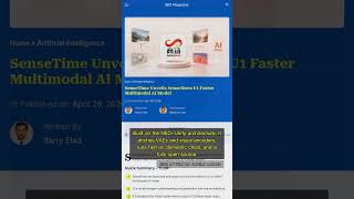 🧐👉 SenseTime’s SenseNova U1: Unified AI Model Breaks Speed Limits, Ditches Old Tech #QixNewsAI