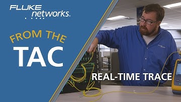 Real-Time Trace with Faster Setup in the OptiFiber® Pro OTDR by Fluke Networks