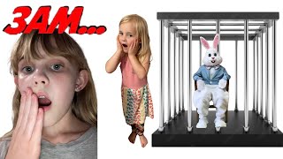 We caught the Easter bunny at 3:AM