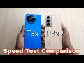 Realme P3x 5G vs Vivo T3x 5G Speed Test Comparison
