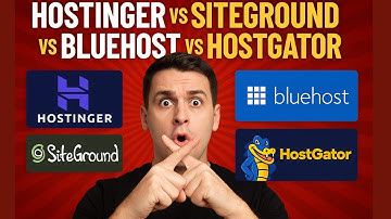 Hostinger vs SiteGround vs Bluehost vs HostGator (2025) | Best Web Hosting for Beginners?