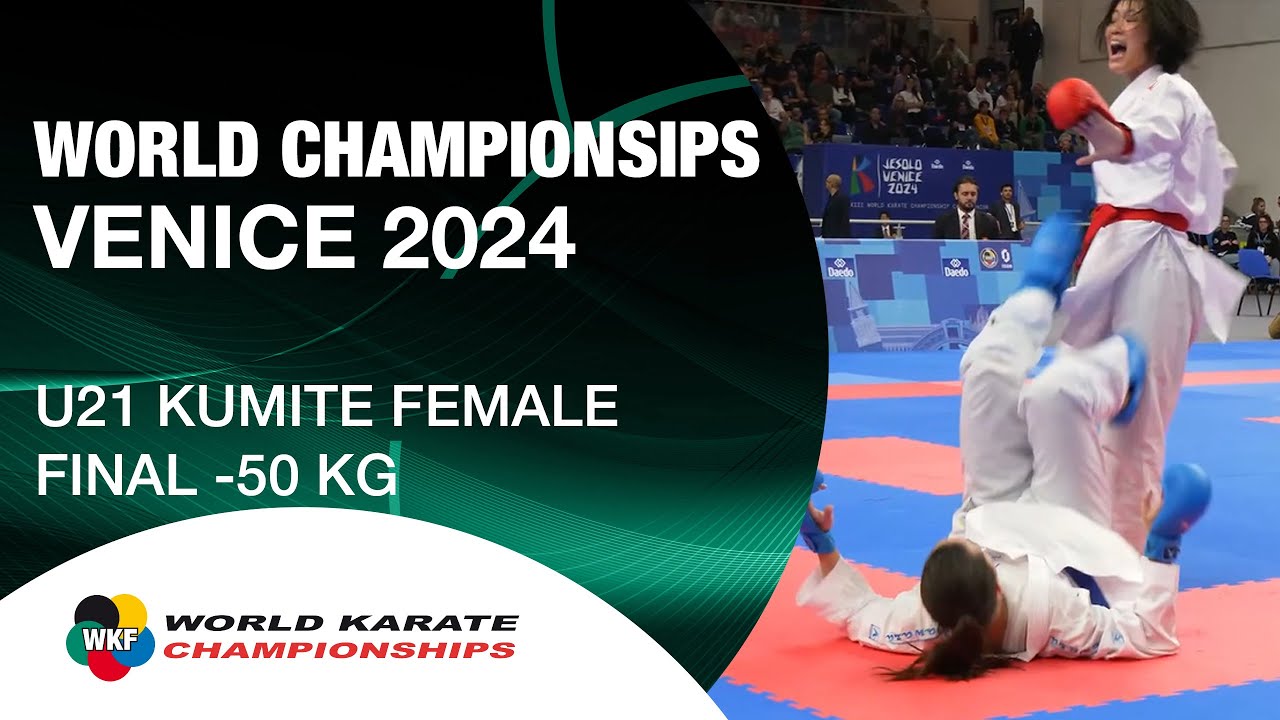 U21 KUMITE FEMALE -50 KG FINAL | M. ISHIHARA (JPN) VS E. SGARDELLI (CRO) | WORLD KARATE FEDERATION