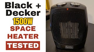 Black & Decker Space Heater (1500W) - Test & Features Overview by Rainforest Reviews 30 views 3 months ago 2 minutes, 46 seconds