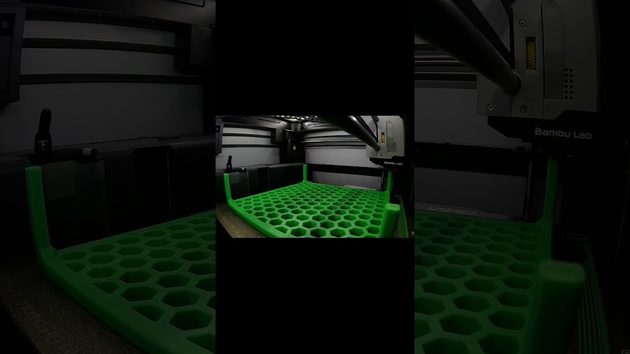 Hex Kitchen Shelf short #3dprinting #timelapse