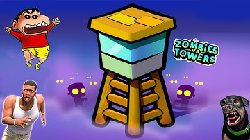 SHINCHAN NOOB VS PRO VS HACKER IN ZOMBIES TOWER WITH SHINCHAN & CHOP | DREAM SQUAD