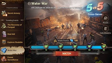 How To WATER WAR in Doomsday: Last Survivors (Full Match)