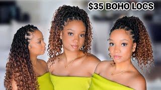 $35 Goddess Locs from Amazon! Easy 4c Natural Hair Protective Style