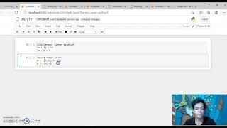 Solving Linear equation using python