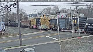 4- 9-2019 12:50 sb green trash mix CSX 3403, 5216 Q439