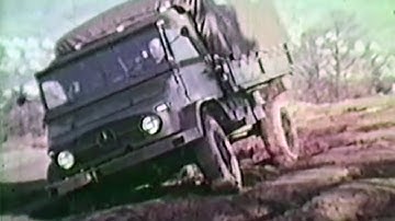 "Mercedes-Benz Unimog 404 S in action" - historical advertising film from Mercedes-Benz