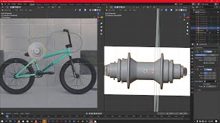 Blender Tutorial - Modelling A Realistic Bike - Part 5 (The Hubs)