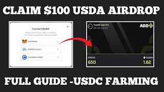 Connect Wallet & Claim $100 USDA Airdrop By ADD+ | Complete Guide On USDA Airdrop Farming